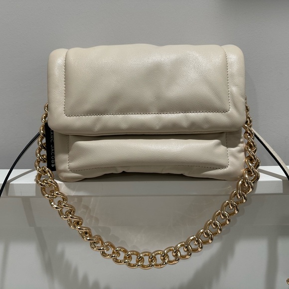 Marc Jacobs Cream Baby Bag with Gold Chain